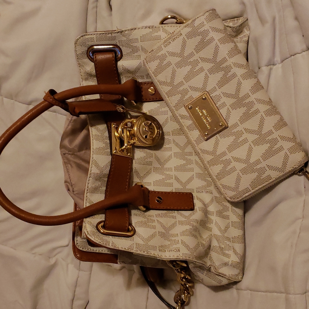 Micheal Kors bag and wallet.